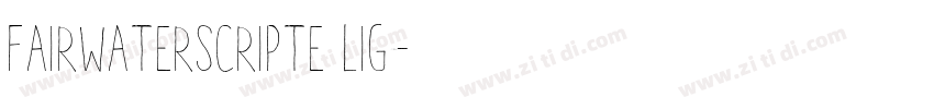 FairwaterScripte Lig字体转换